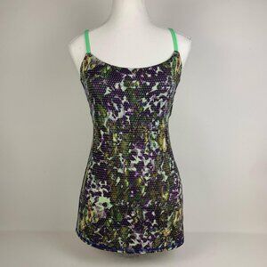 Lululemon Floral Sport Dancing Warrior Tank Top - Stylish Activewear Size 4
